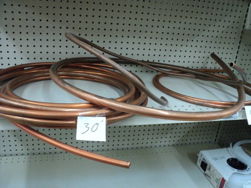 30 and 80 roll of copper pipe...