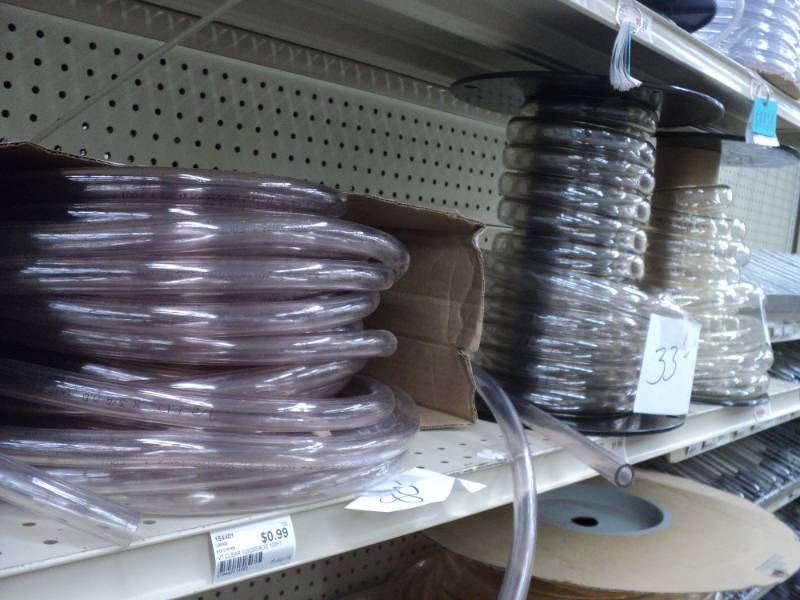 3 rolls of clear tubing, 80 � ID ...