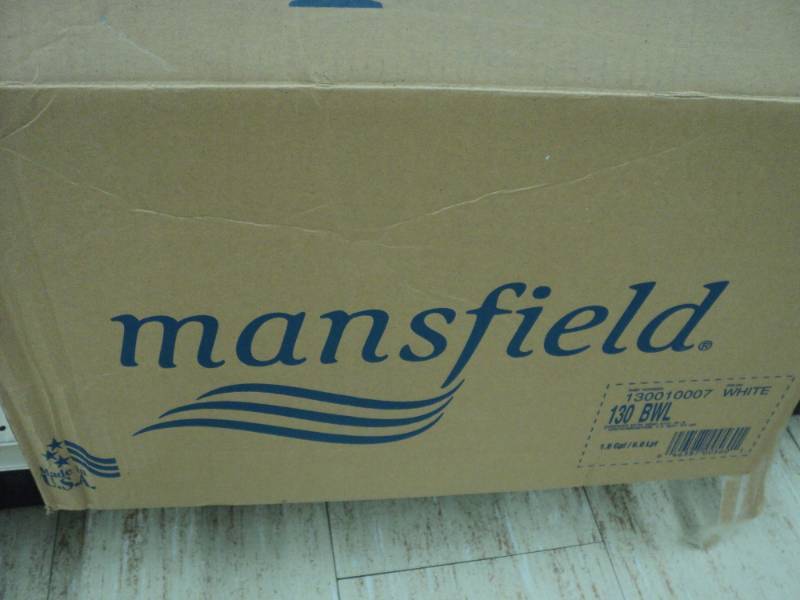 Mansfield model 130 1.6 gpf toilet ...
