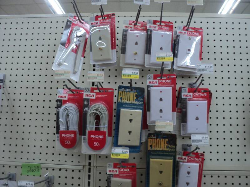 Lot of phone and coaxial accessorie...