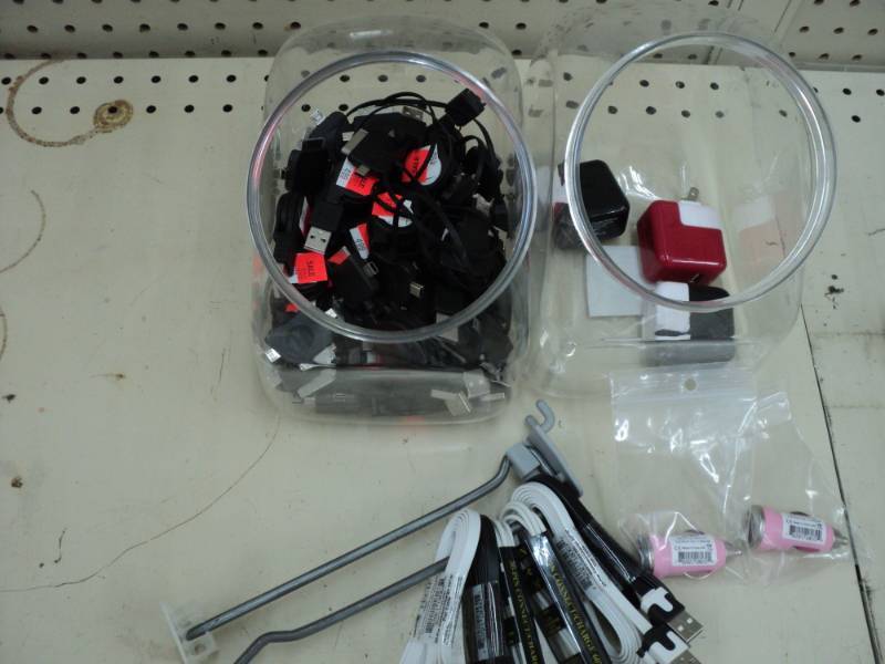 Lot of USB cords and adapters ...