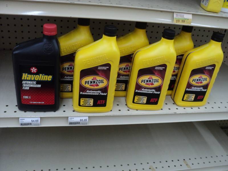 Lot of automatic transmission fluid...