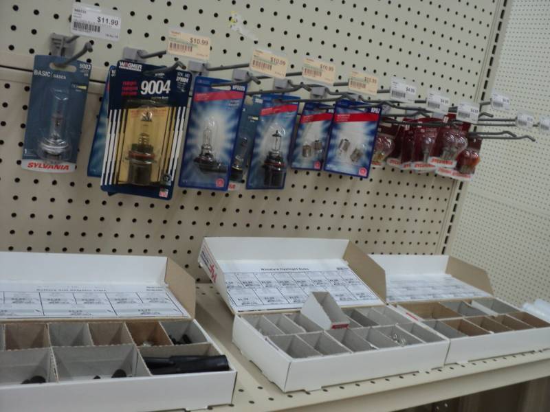 Large lot of automotive headlights...