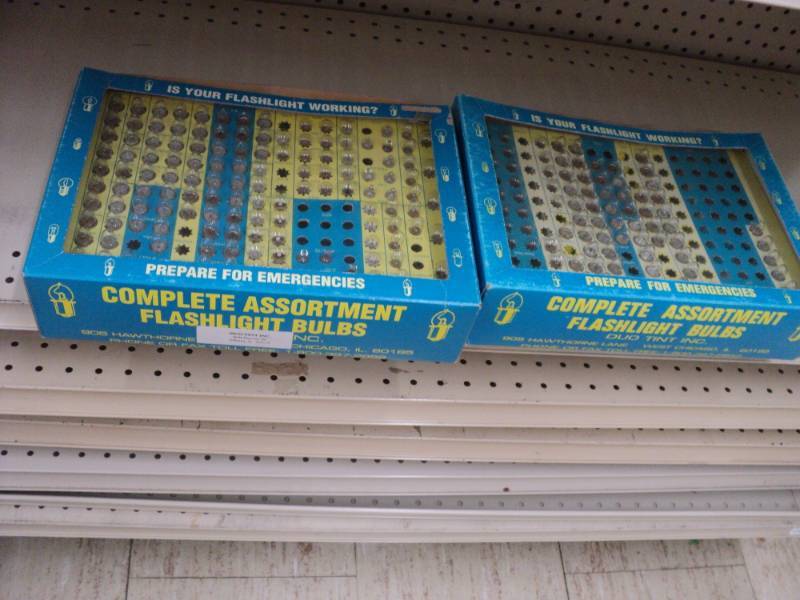 2 Flashlight bulb displays...