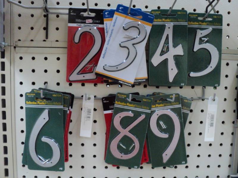 Lot of signs and numbers...