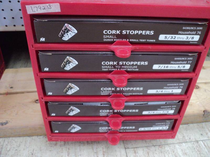Display box filled with Cork stoppe...