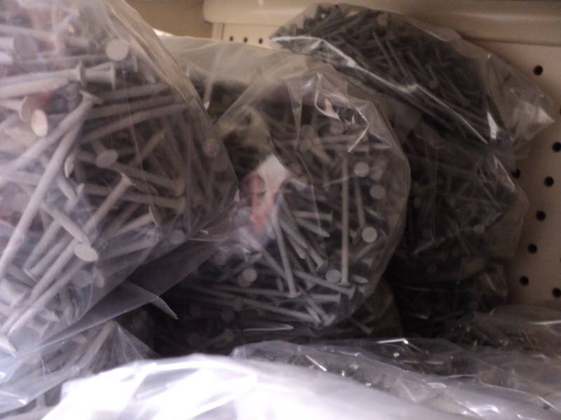 7 � 5 pound bags of 7D nails...