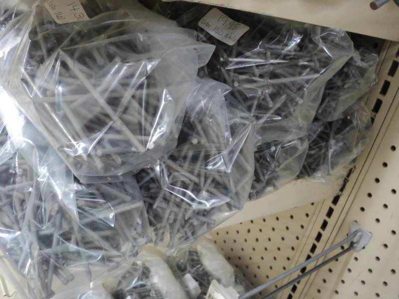 7 � 5 pound bags of 16D nails...