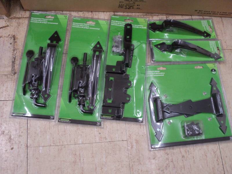 Lot of gate latches, hinges and han...