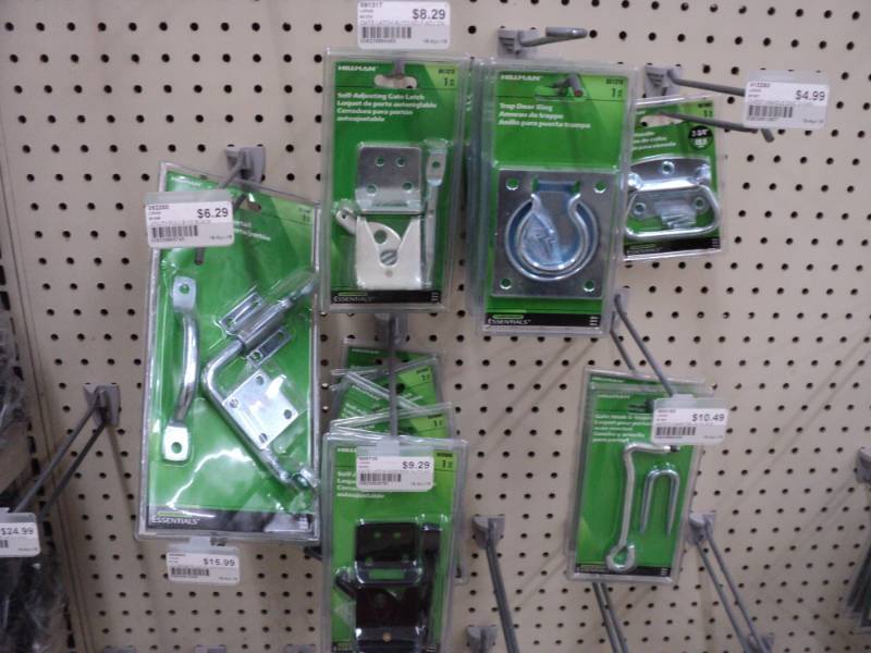 Lot of gate and door hardware...