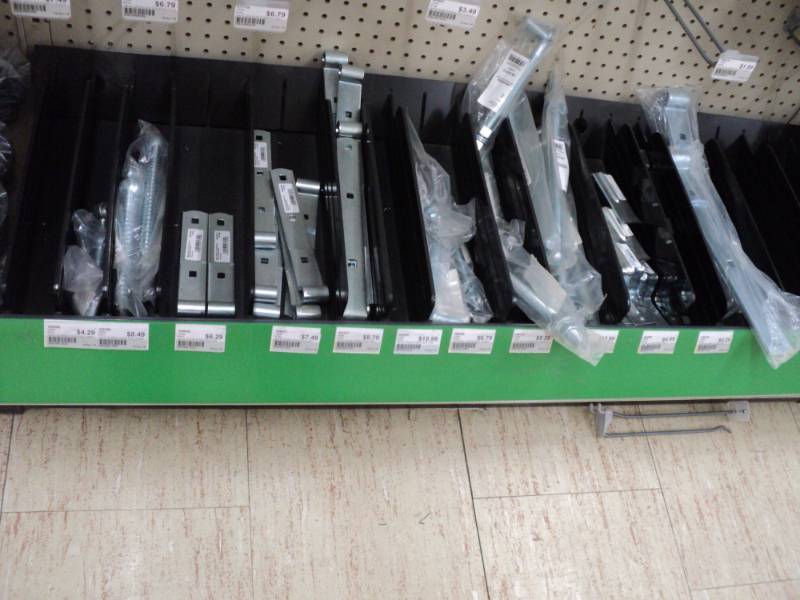 Lot of gate hardware...