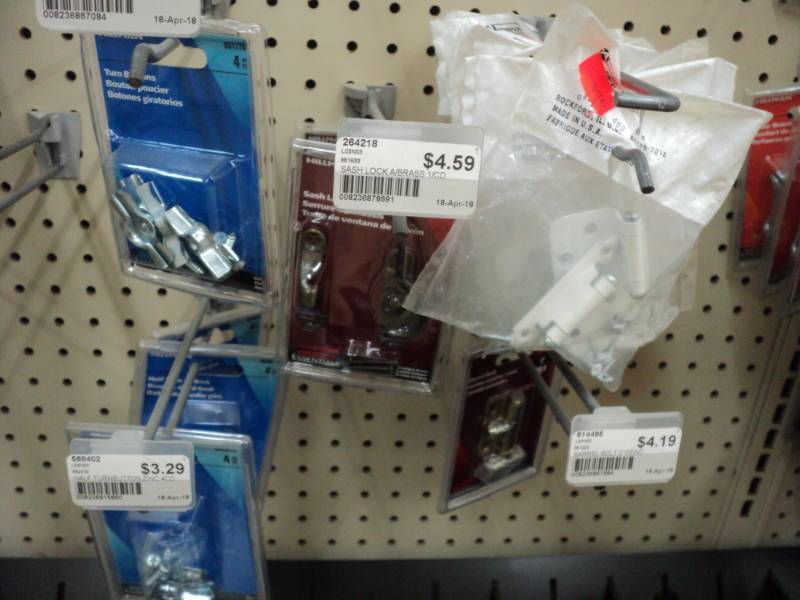 Lot of window latches, hardware and...