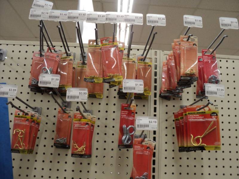 Lot of hooks and door stops...