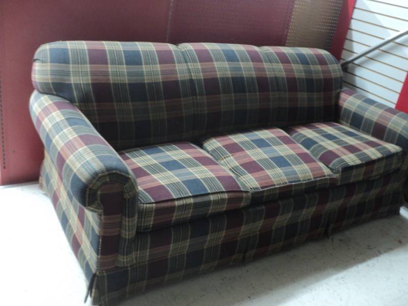 Couch, nice upholstery...
