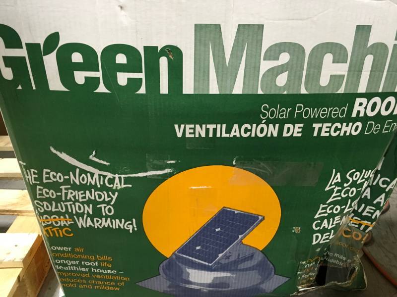 Ll Building PRSOLAR Solar Power Vent Roof Mount open box not used