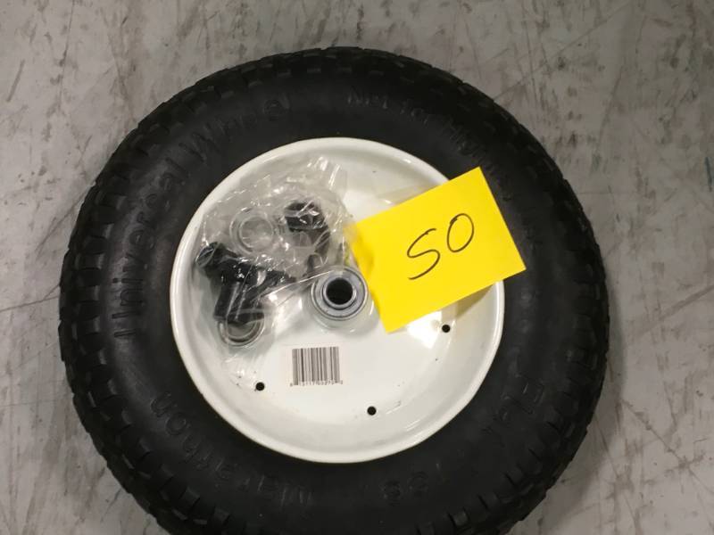 Marathon 14-12 in. Flat-Free Wheel for Wheelbarrows open box not used
