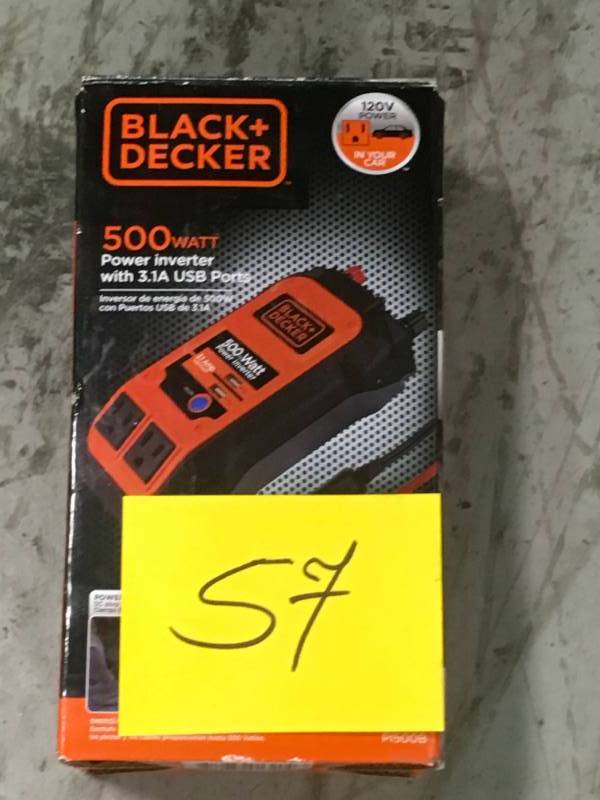 BLACKDECKER 500-Watt Power Inverter used in working condition