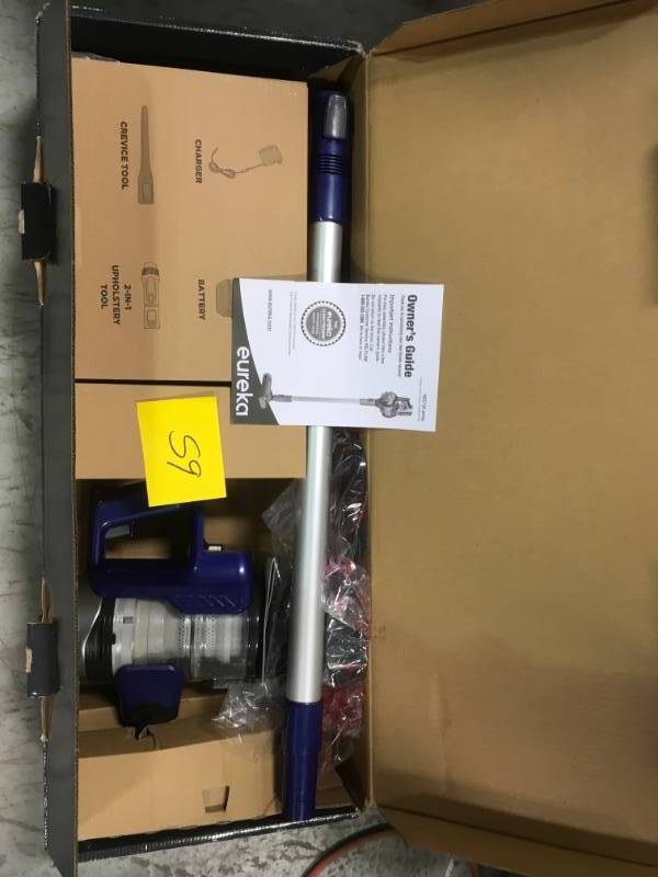 Eureka PowerPlush Cordless Stick Vacuum Cleaner USED in working condition