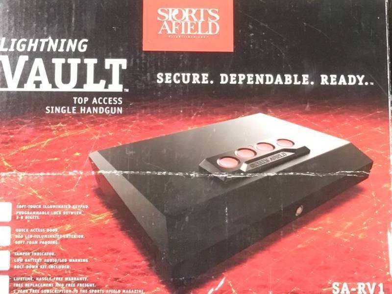 Sports Afield Lightning Portable Handgun Vault open box not used