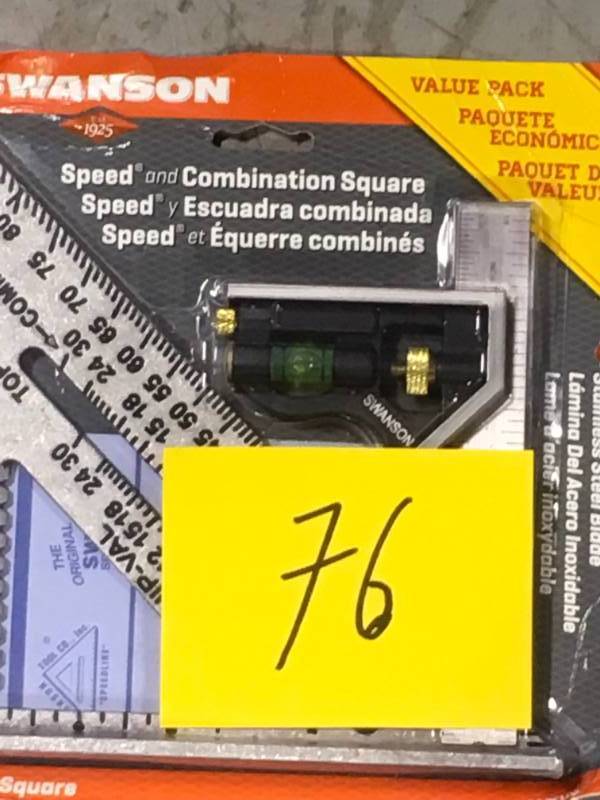 Swanson Speed Square and Combination Square Bundle not used