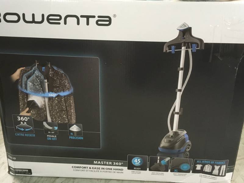 Rowenta Master 360 Standing Garment Steamer open box not used