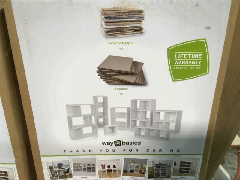 Grenada 30 Eco Friendly Soft Grain Decorative Wall Shelf - Way Basics LOT OF 2 open box not used