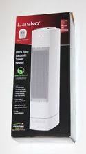 Lasko CT14102 Ultra Slim Ceramic Desktop Tower Heater - White open box not used
