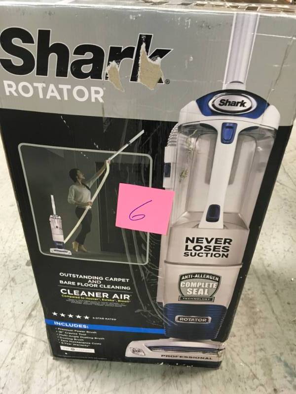 lot 6 image: Shark Rotator Professional Bagless Upright Vacuum Cleaner USED in good working condition