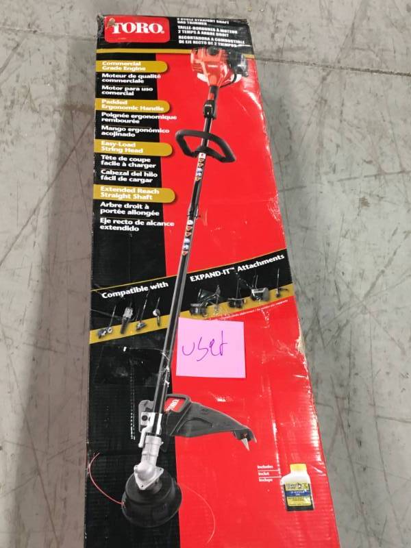 lot 8 image: Toro 51978 18in Straight-shaft Gas Trimmer USED in good working condition