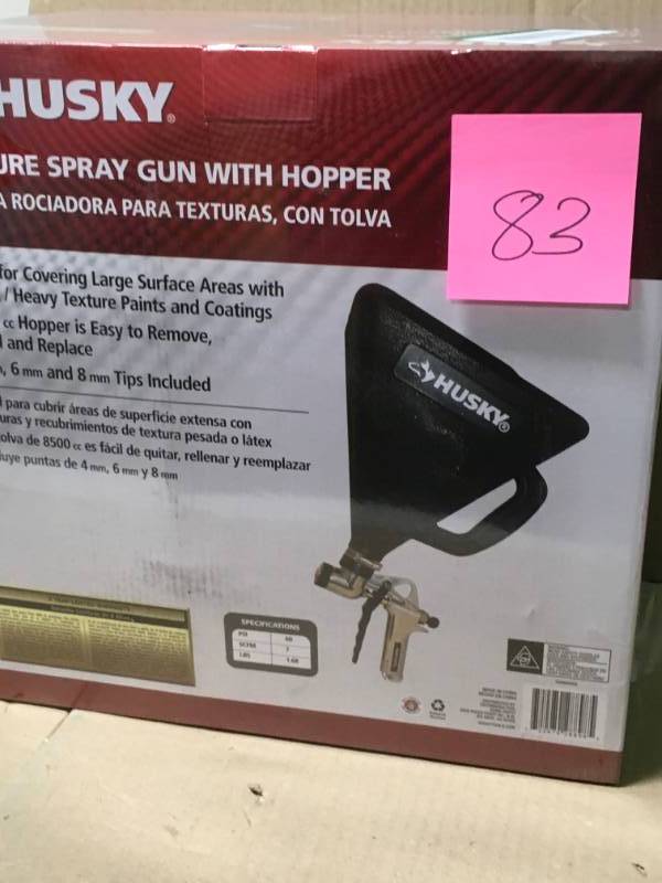 lot 83 image: Husky Sprayers Hopper Spray Gun H4860HSG