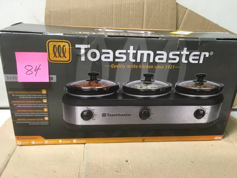lot 84 image: Toastmaster 3 Crock Warming Tray not used