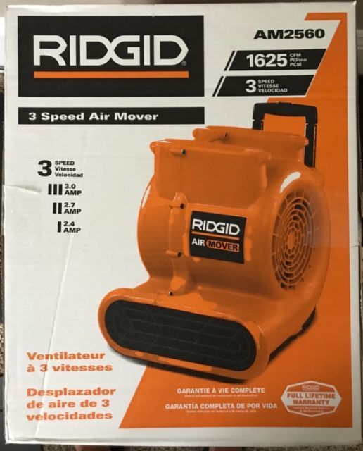 lot 102 image: RIDGID 1625 CFM Air Mover in working conditions