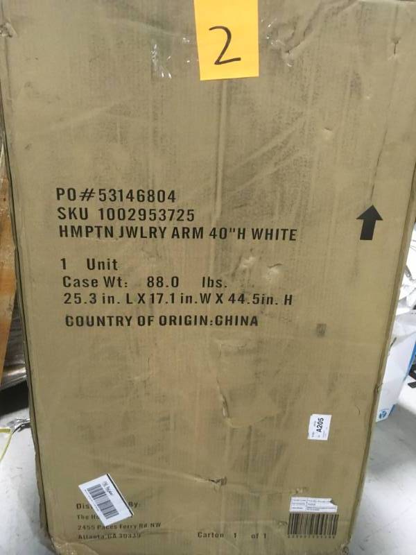 Home Decorators Collection Hampton Harbor White Jewelry Armoire open box not used