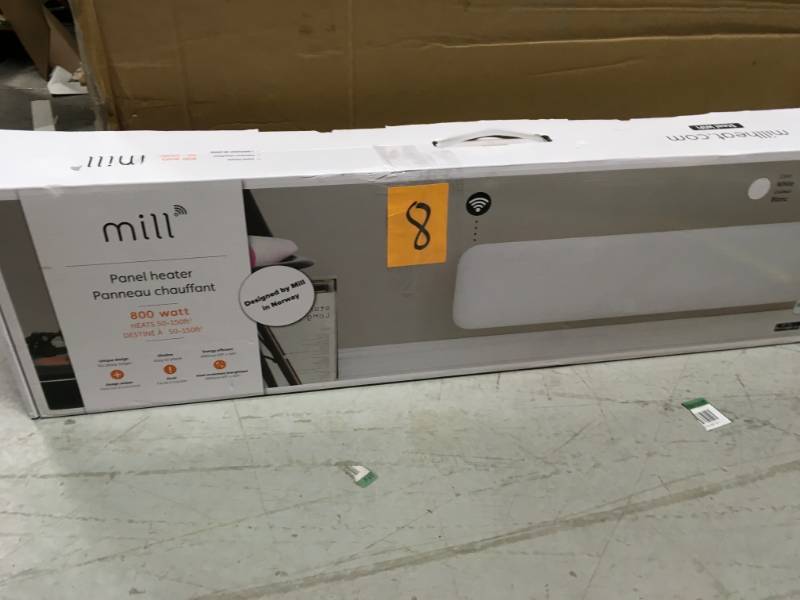 Mill UCNE800LWIFI NE800L Flat Panel Wi-Fi Electric Heater open box not used