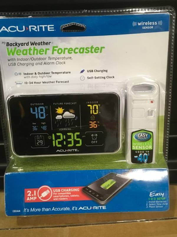 AcuRite Digital Weather Forecaster with Alarm Clock not used