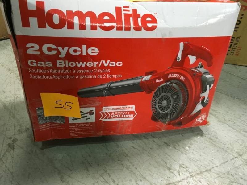 Homelite 150 MPH 400 CFM 26cc Gas Handheld Blower Vacuum USED in good working condition
