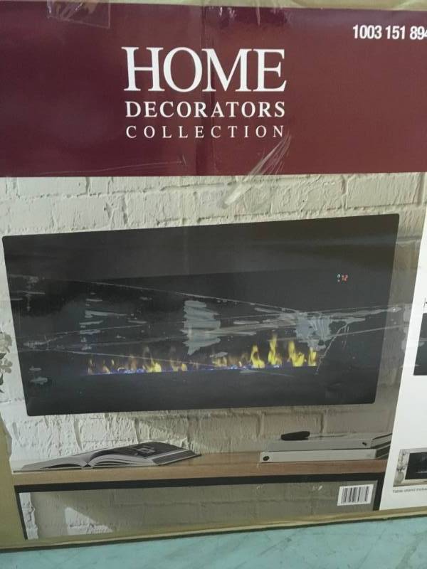 Home Decorators Collection 42 in. Infrared Wall Mount Electric Fireplace not used