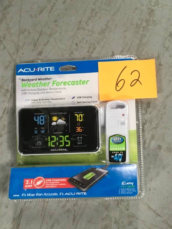 AcuRite Digital Weather Forecaster with Alarm Clock not used