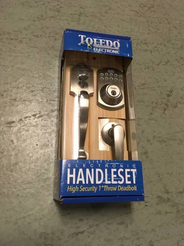Toledo Fine Locks Electronic Door Handleset open box not used