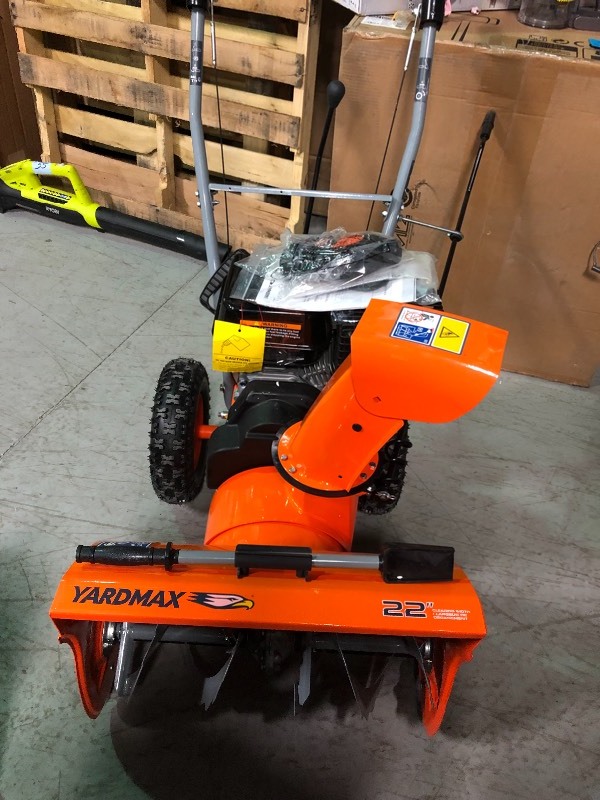 YARDMAX 22 in. 2-Stage Gas Snow Blower not used in working conditions