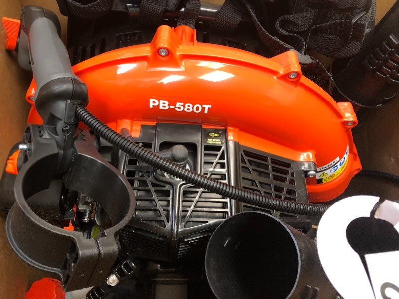 ECHO 215 MPH 510 CFM 58.2cc Gas 2-Stroke Cycle Backpack Leaf Blower with Tube Throttle in good conditions