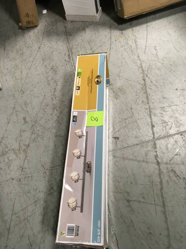 lot 8 image: Hampton Bay 4-Light Pewter Integrated LED Track Lighting Fixture not used