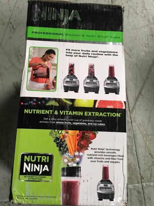 lot 16 image: Ninja Professional Blender Nutri Ninja Cups not used