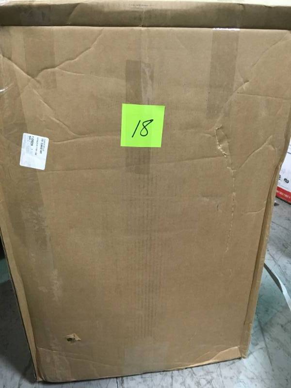 lot 18 image: 55 Gal. Blue Industrial Plastic Drumnot used