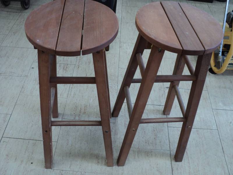 2- Brown Stools...