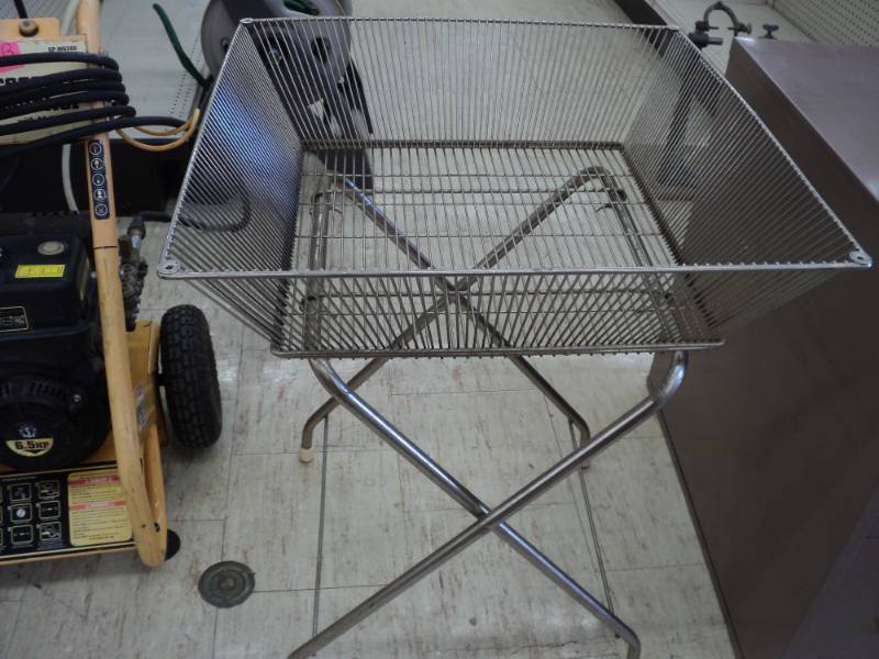 1-Standing Metal Basket...