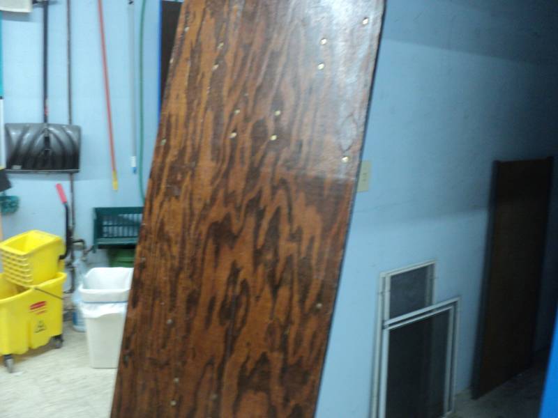 2 wood top folding tables