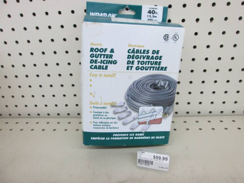 Roof and gutter de icing kit...