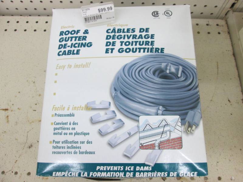 120 roof and gutter de-icing cable...