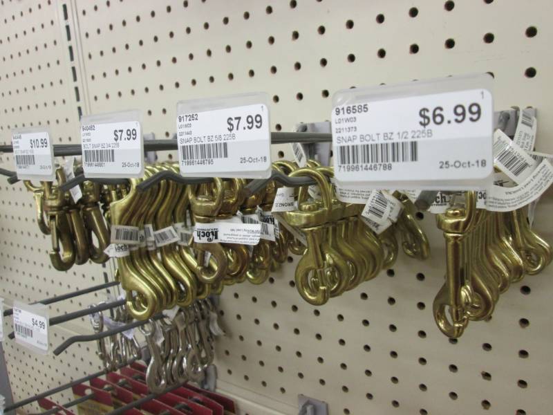 Lot of snap bolts and clips...
